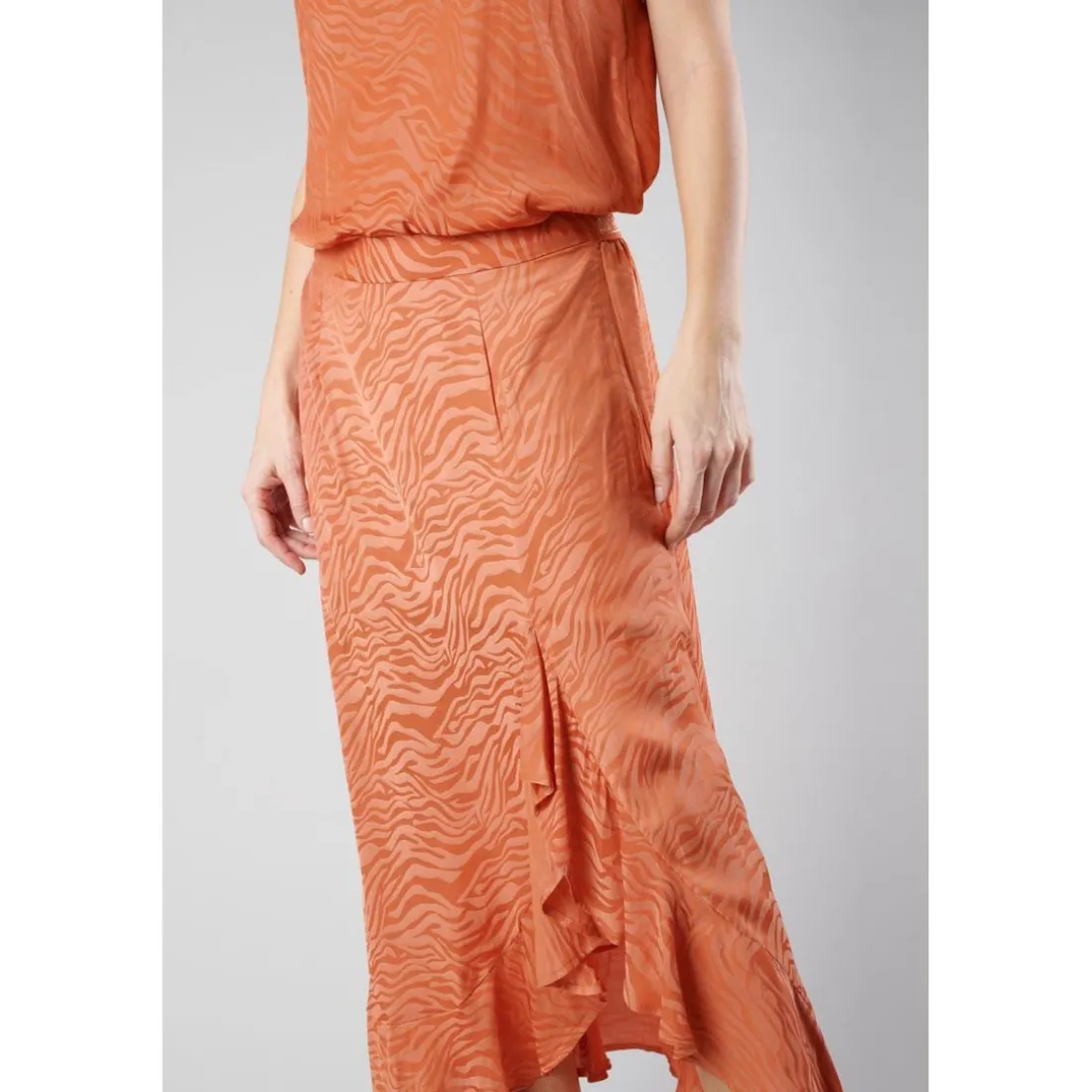 Jupe droite GINO rose