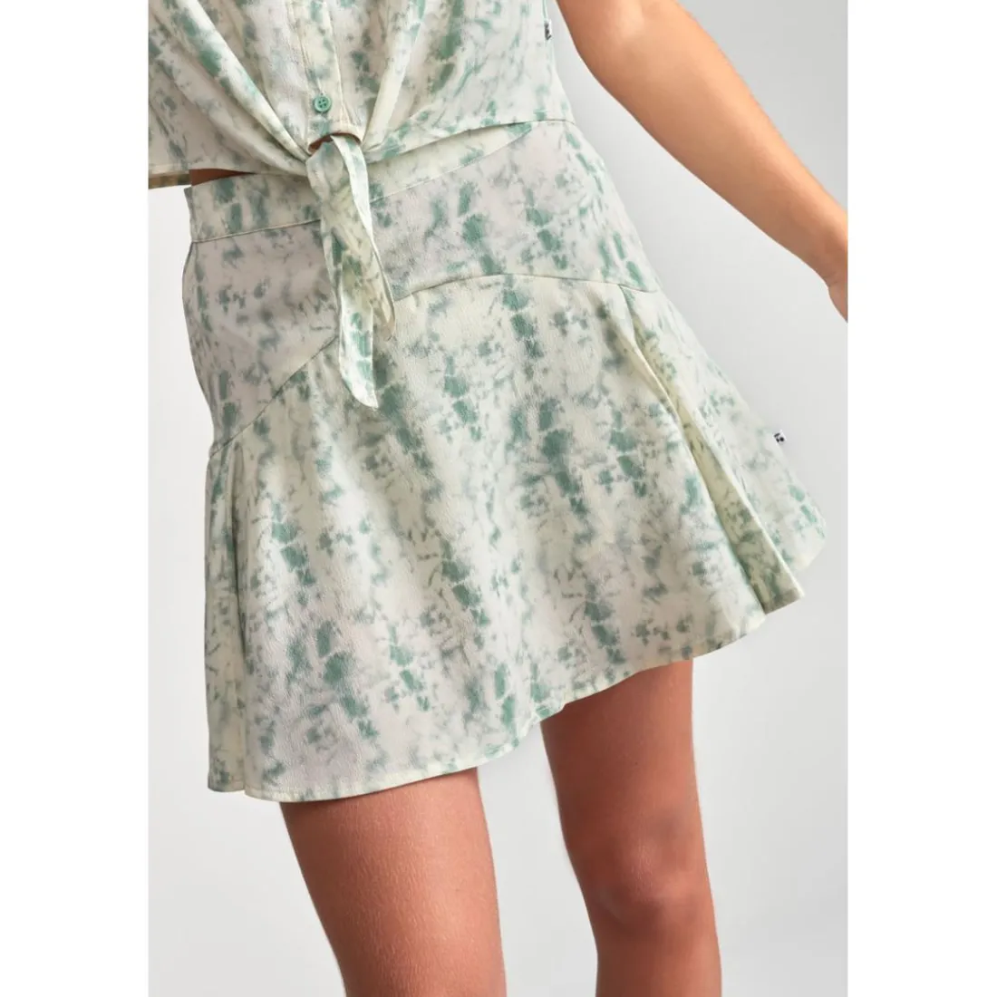Jupe fille, evasée, patineuse MERILGI vert d'eau Pey