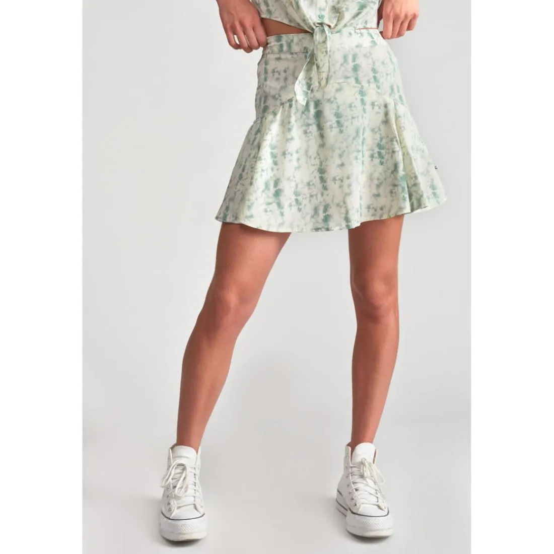 Jupe fille, evasée, patineuse MERILGI vert d'eau Pey