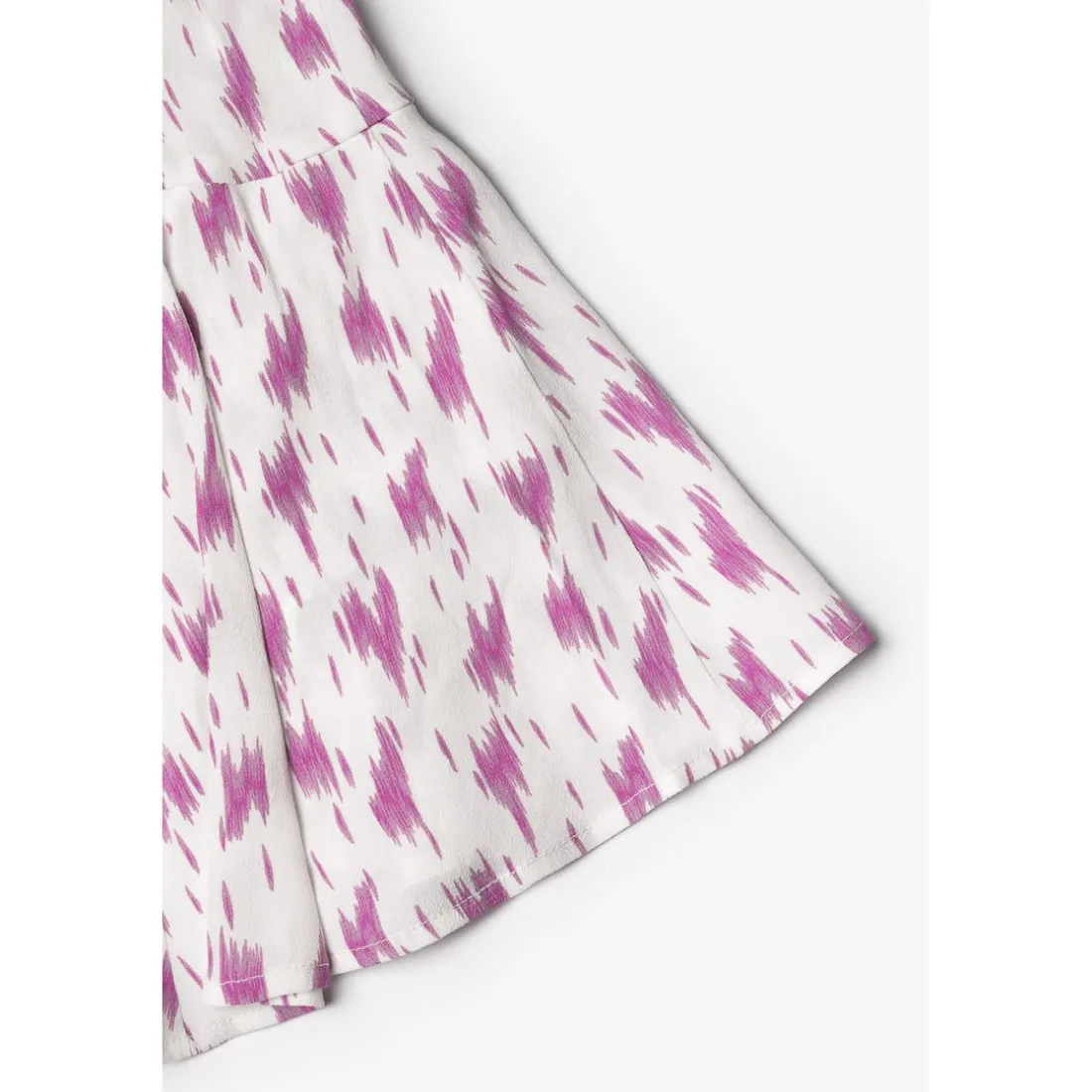 Jupe fille, evasée, patineuse MARLIGI rose en viscose