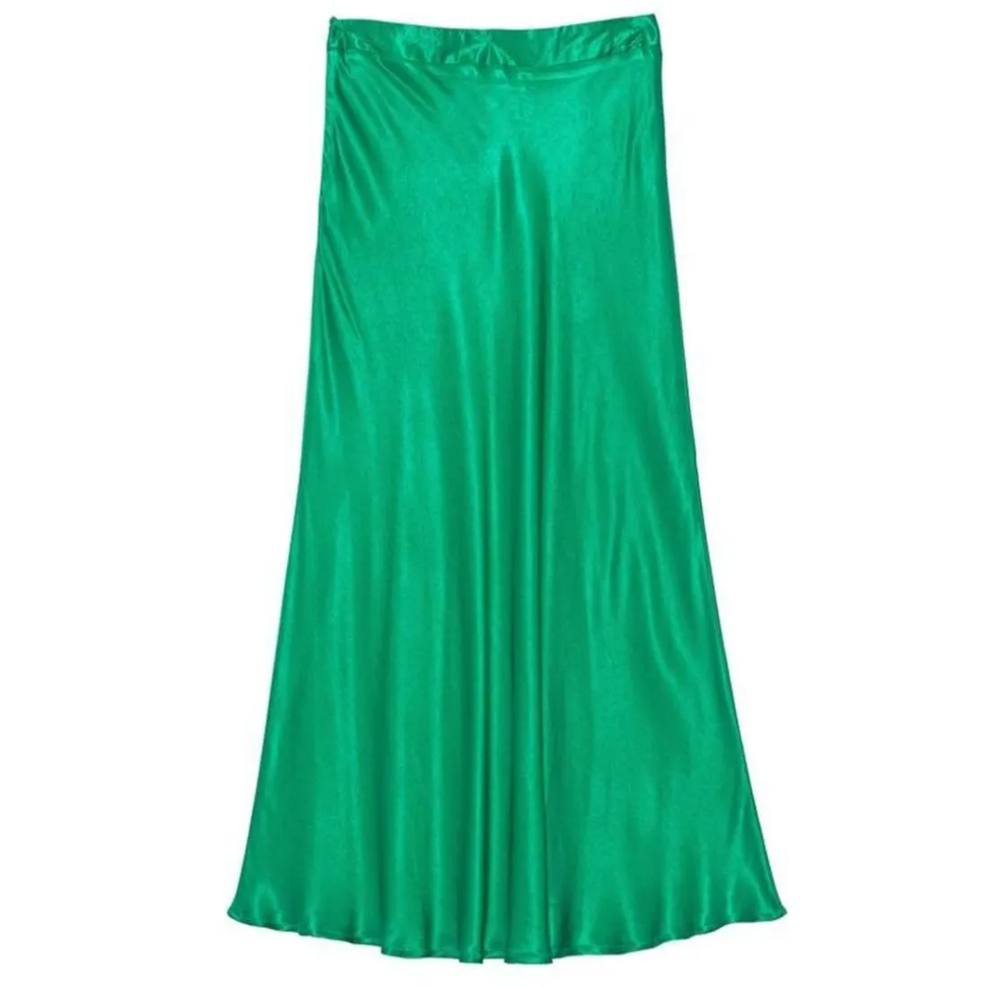 Jupe JILL vert en viscose