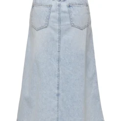 Jupe midi ONLMINDY - Bleu Lyra en coton
