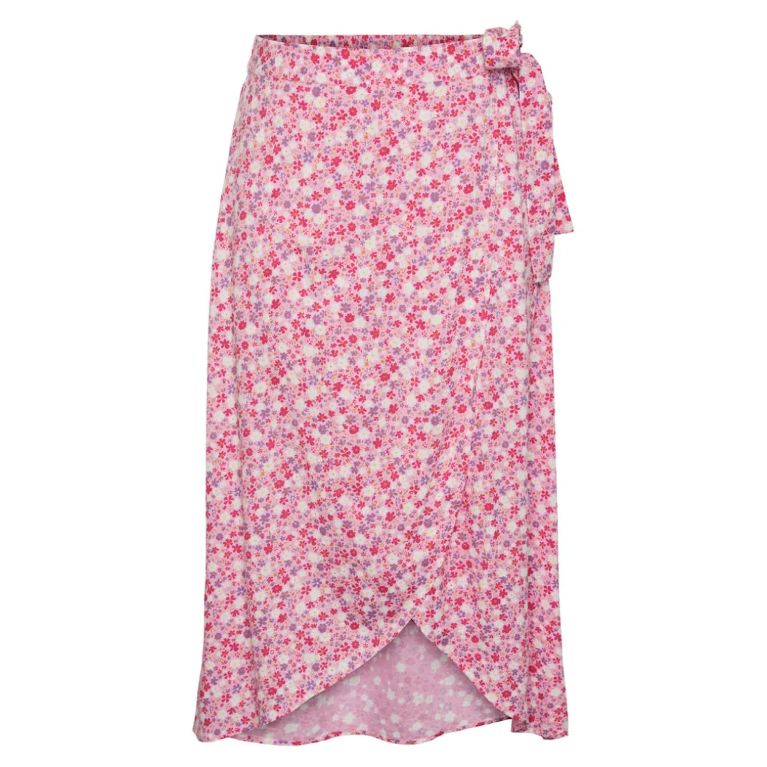 Jupe portefeuille Tala rose en viscose Dee