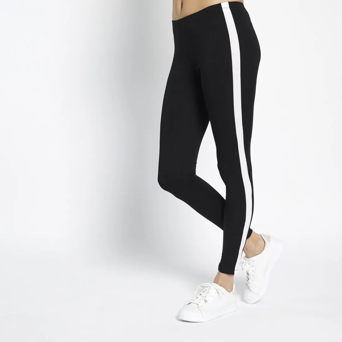 Legging à bandes Noa en coton