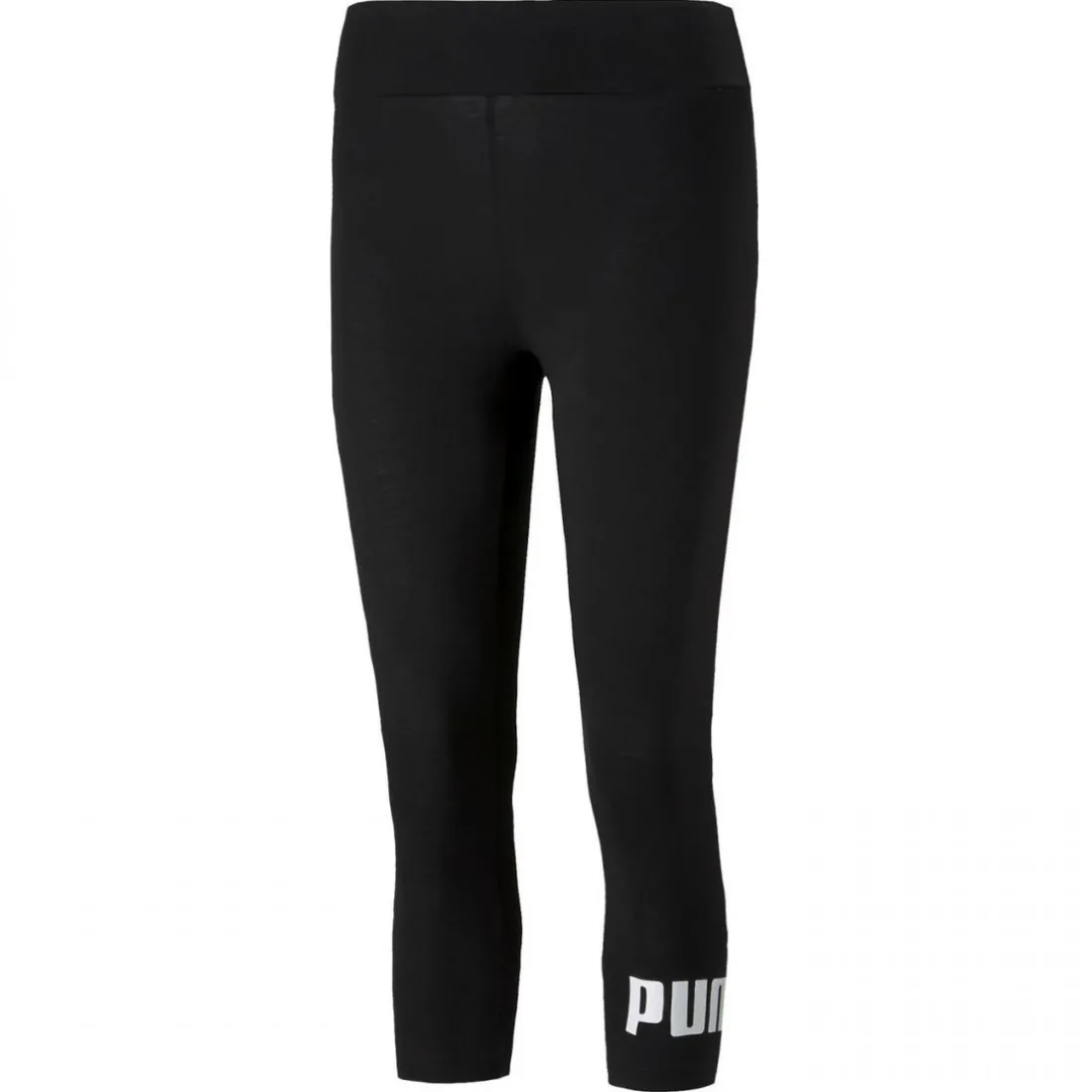 Legging 3/4 femme W ESS 3/4 LOGO noir en coton