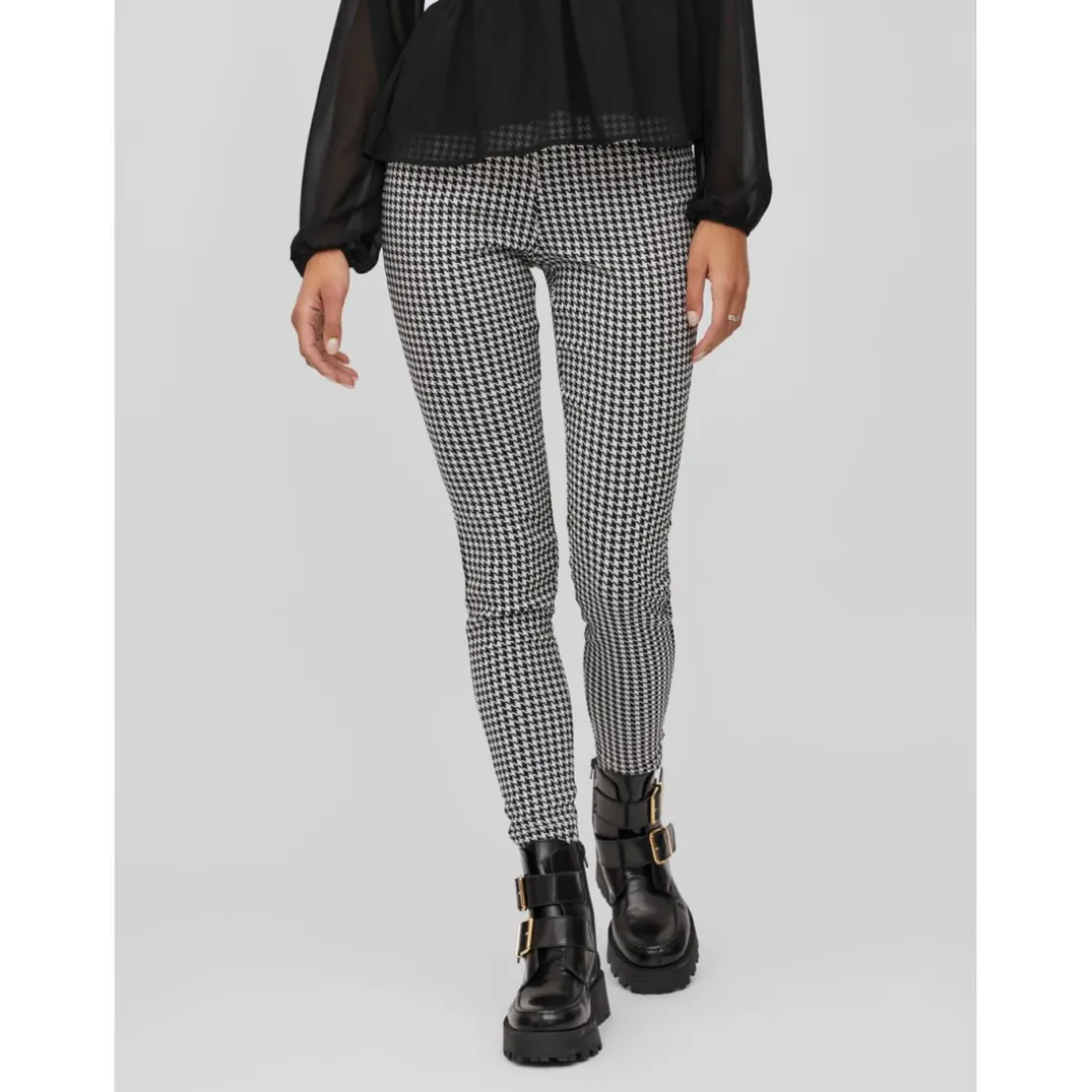Legging taille haute blanc en viscose