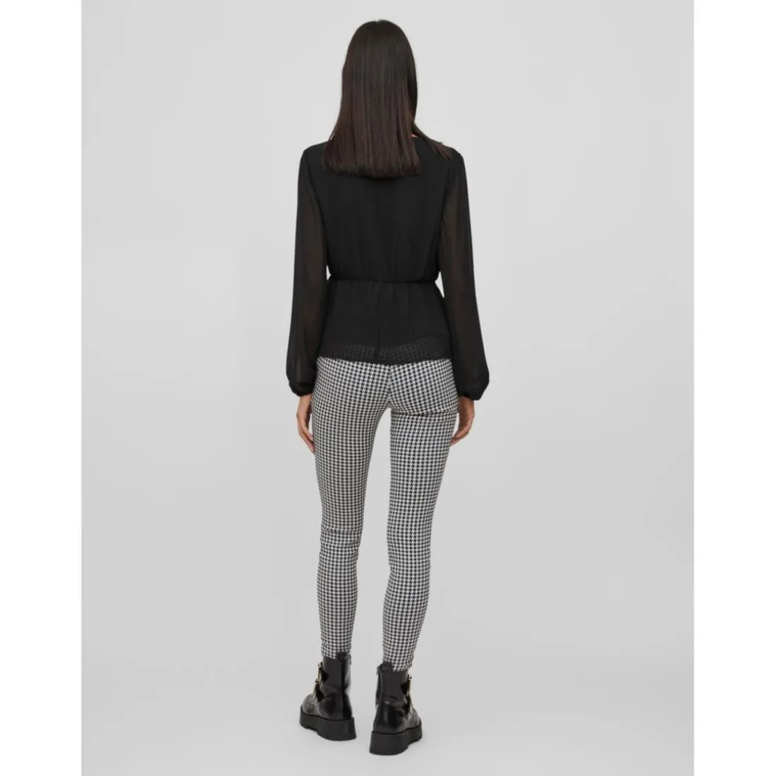 Legging taille haute blanc en viscose