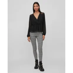 Legging taille haute blanc en viscose
