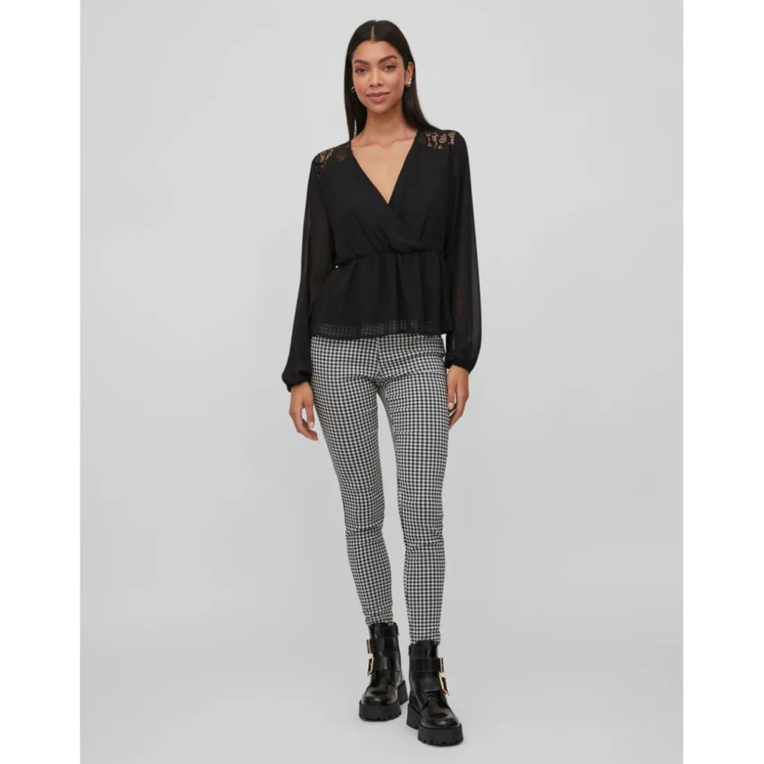 Legging taille haute blanc en viscose