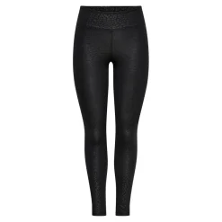 Leggings Imprimé all over Ceinture élastiquée noir en coton Isa