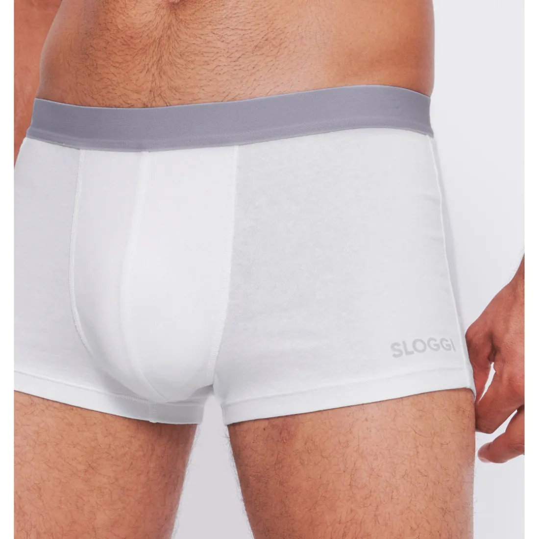 Lot de 6 boxer homme blanc en coton