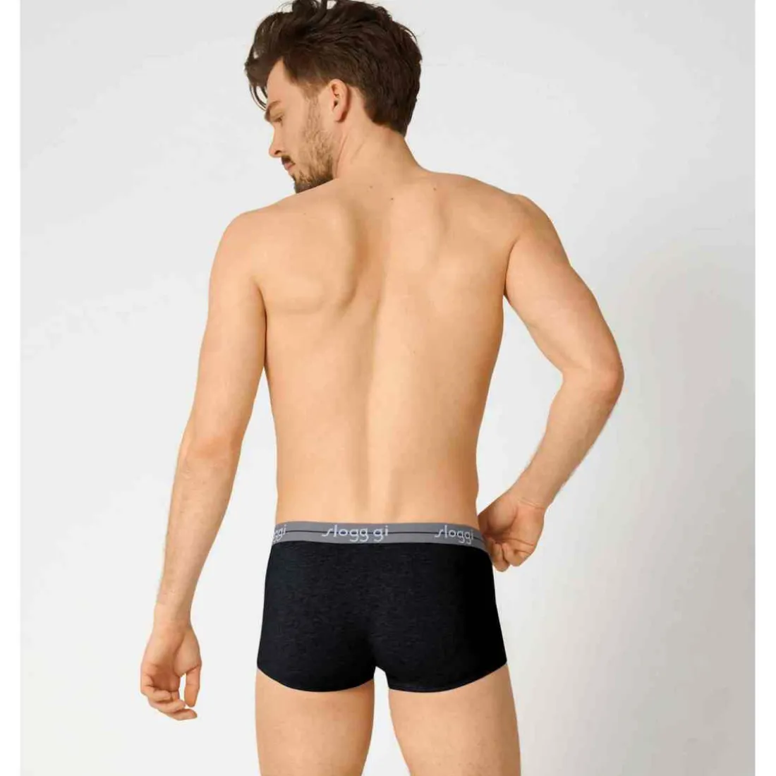 Lot de 2 Boxers blanc et noir courts Homme Multicolore