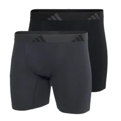 Lot de 2 boxers brief ergonomiques homme Active Flex Cotton Adidasport gris en coton