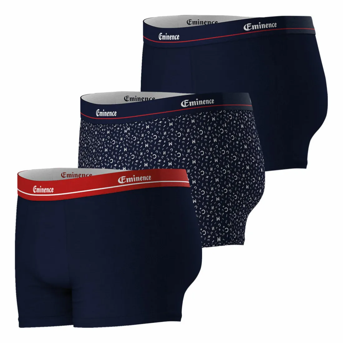 Lot de 3 boxers Chic bleu pour homme