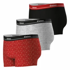 Lot de 3 boxers Chic rouge pour homme