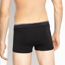 Lot de 3 boxers coton noir/blanc/bleu