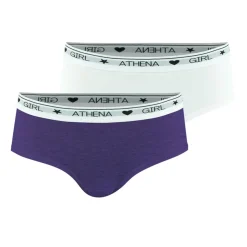 Lot de 2 boxers fille Coton Ultra Doux violet