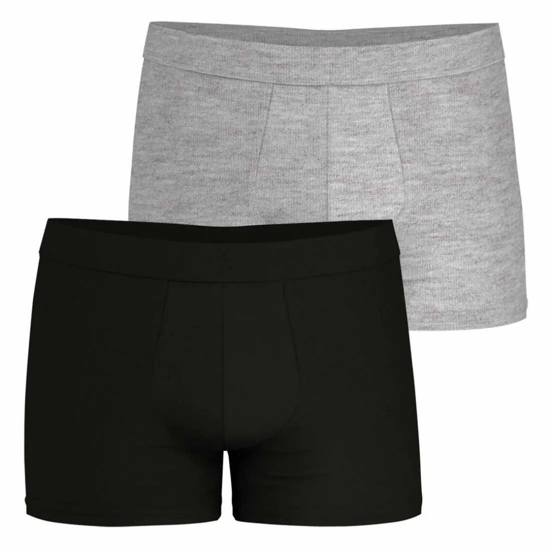 Lot de 2 boxers Fusion gris en coton pour homme