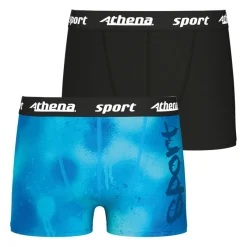Lot de 2 boxers garçon Sport Athena noir
