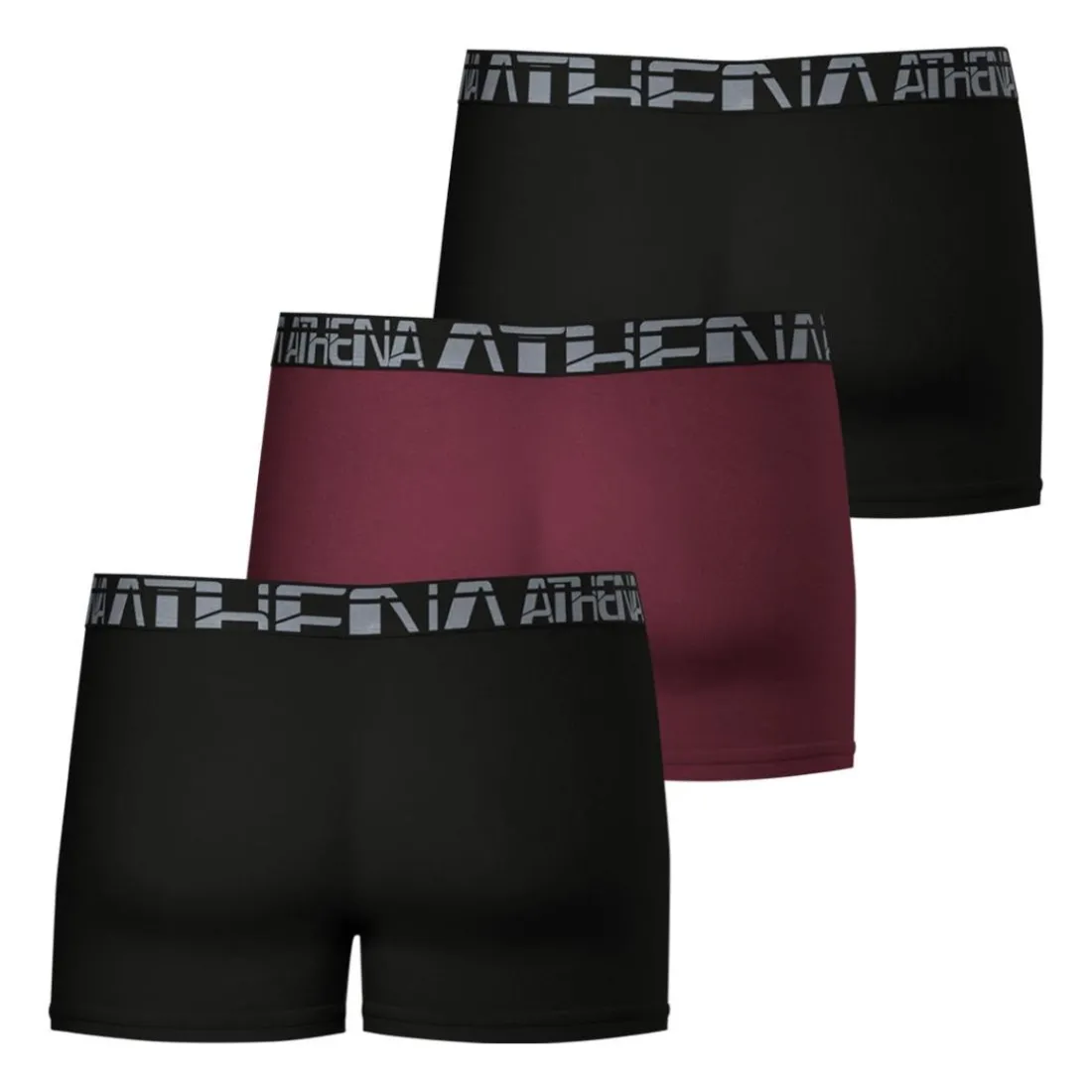 Lot de 3 boxers homme 720 Stretch Micro Athena rouge