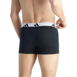 Lot de 2 boxers homme Active Flex Cotton Adidasport blanc en coton noir