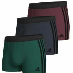 Lot de 3 boxers homme Active Flex Coton 3 Stripes Adidas vert