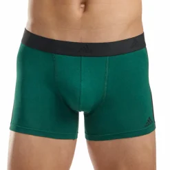 Lot de 3 boxers homme Active Flex Coton 3 Stripes Adidas vert