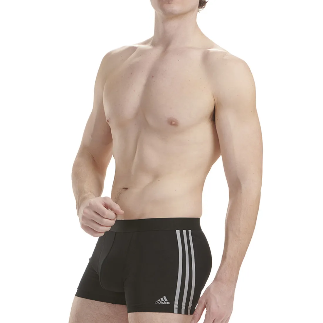 Lot de 3 boxers homme Active Flex Coton 3 Stripes Adidas noir