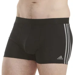 Lot de 3 boxers homme Active Flex Coton 3 Stripes Adidas noir