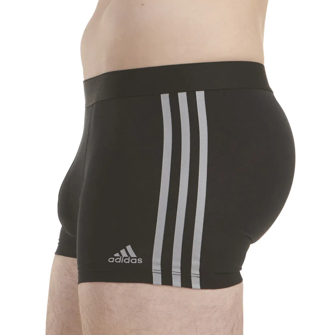 Lot de 3 boxers homme Active Flex Coton 3 Stripes Adidas noir