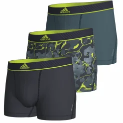 Lot de 3 boxers homme Active Micro Flex Eco Adidas gris en coton