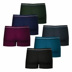 Lot de 6 boxers homme Business rouge en coton