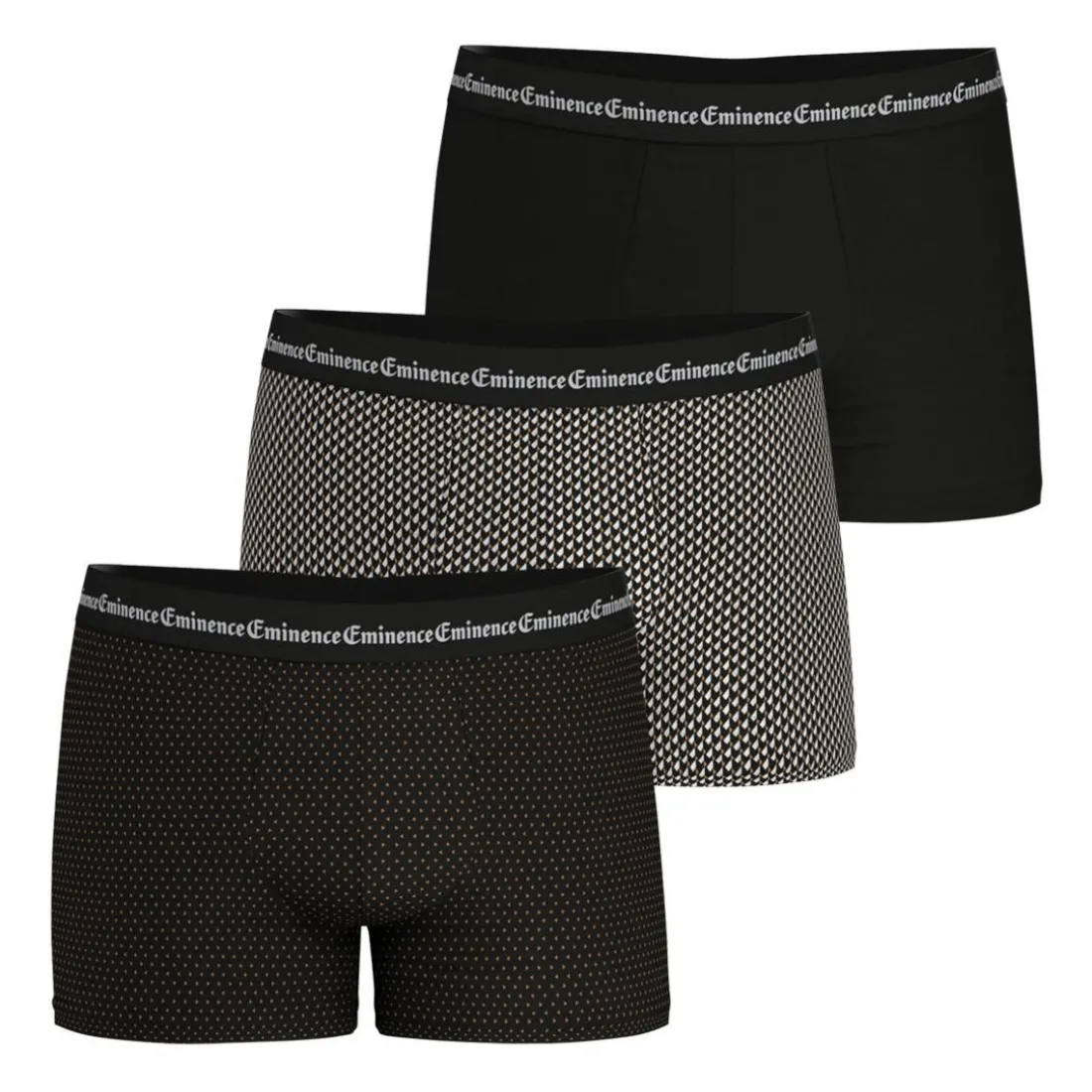 Lot de 3 boxers homme Business Print Eminence multicolore en coton