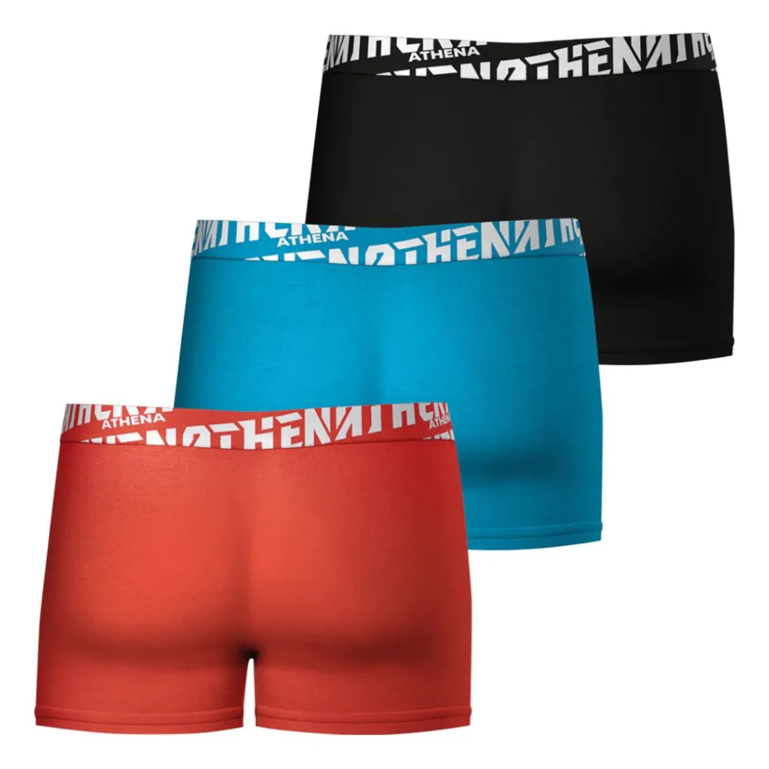 Lot de 3 boxers homme Easy Sport Athena rouge en coton