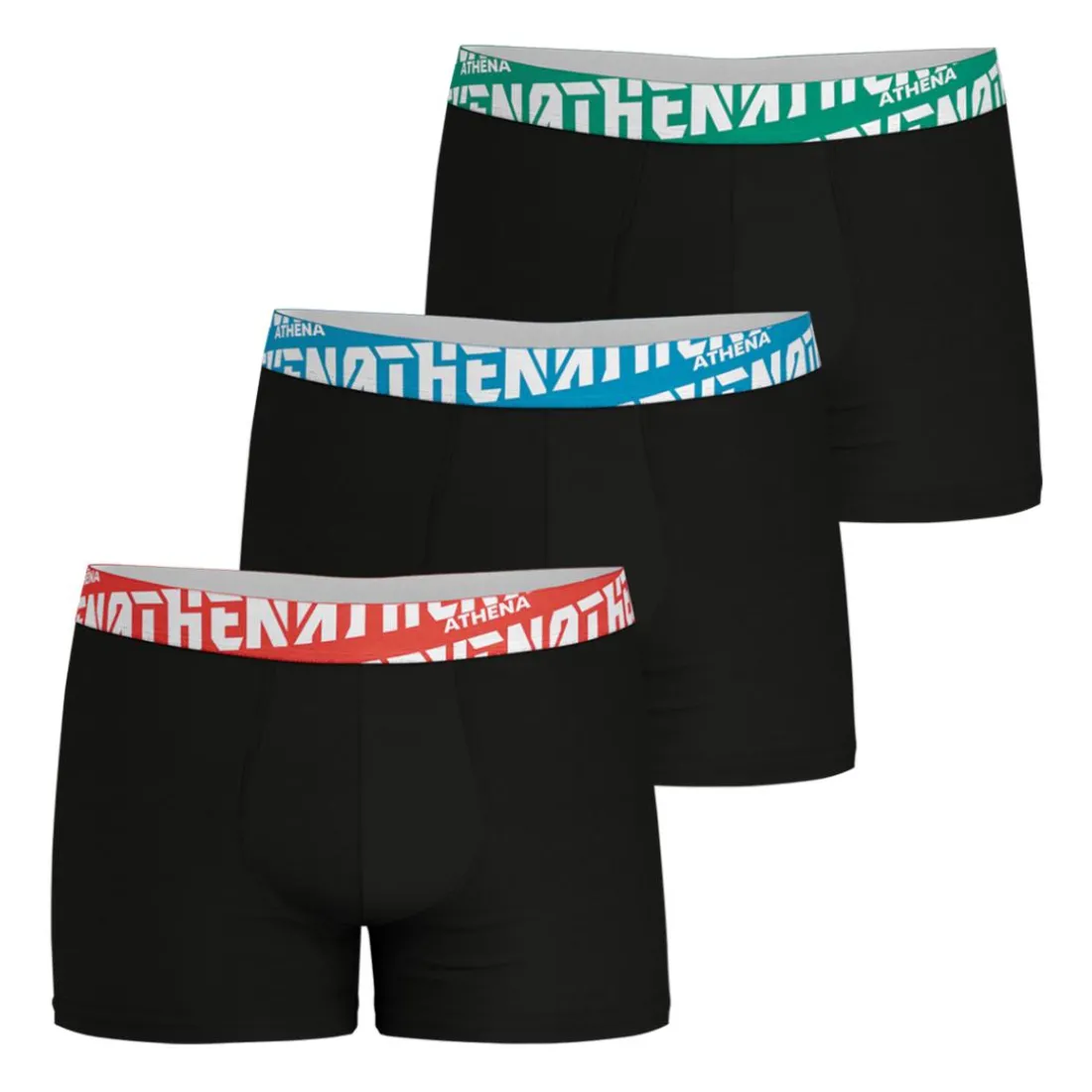 Lot de 3 boxers homme easy sport Athena noir en coton