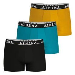 Lot de 3 boxers homme Easy Color Athena orange en coton