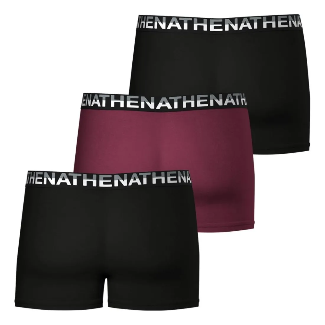 Lot de 3 boxers homme Eco Pack Athena noir en coton multicolore