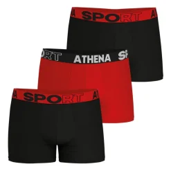 Lot de 3 boxers homme Ecopack Sport Athena multicolore