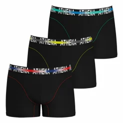Lot de 3 boxers homme Endurance 24h Noir en coton