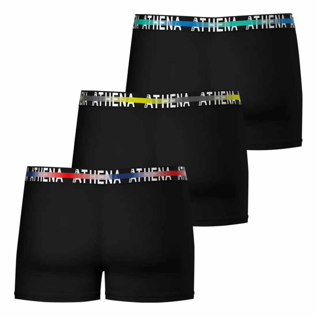 Lot de 3 boxers homme Endurance 24h Noir en coton