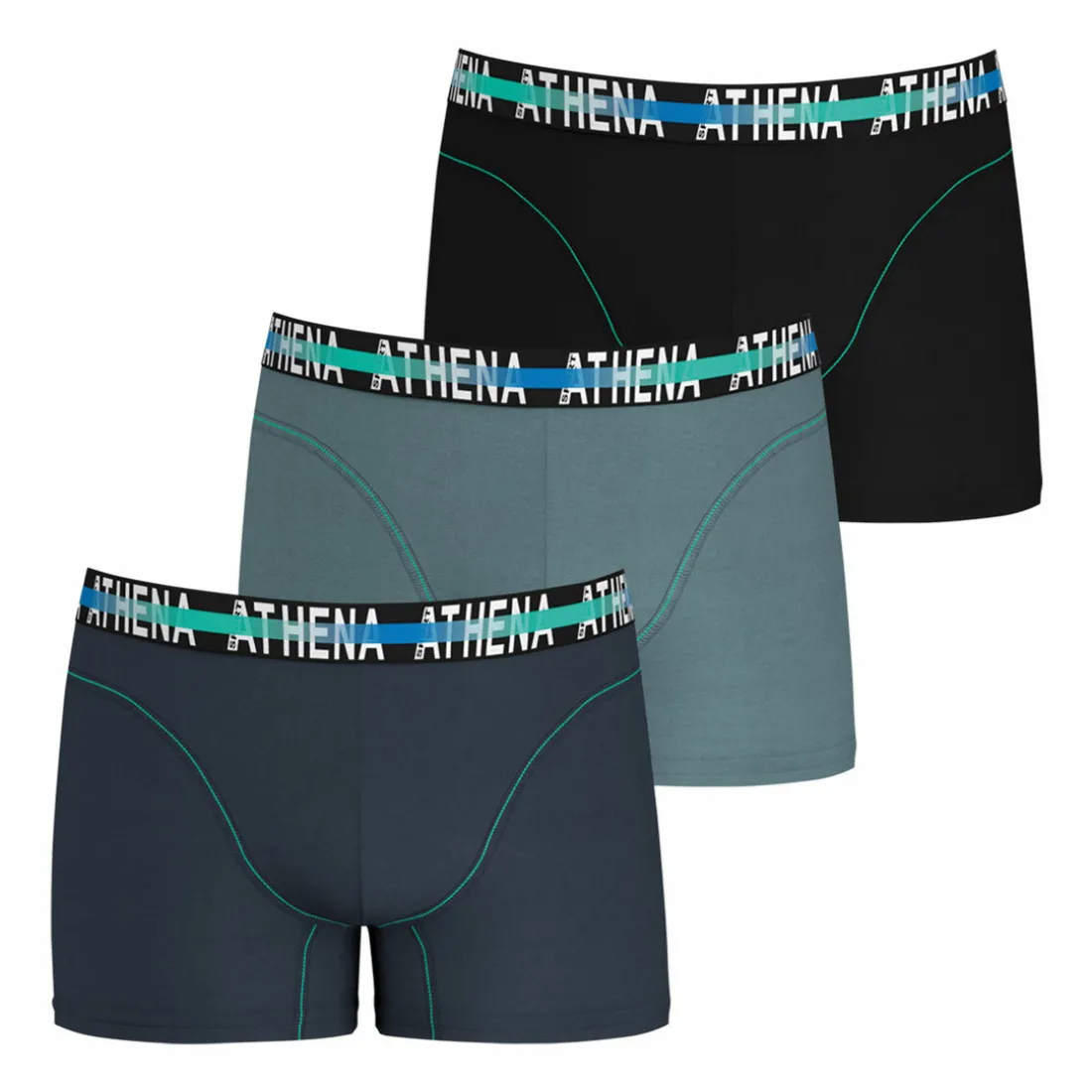 Lot de 3 boxers homme Endurance 24h Gris en coton
