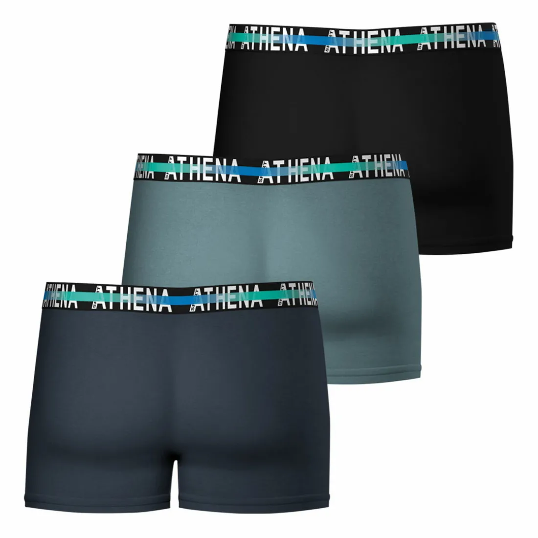 Lot de 3 boxers homme Endurance 24h Gris en coton