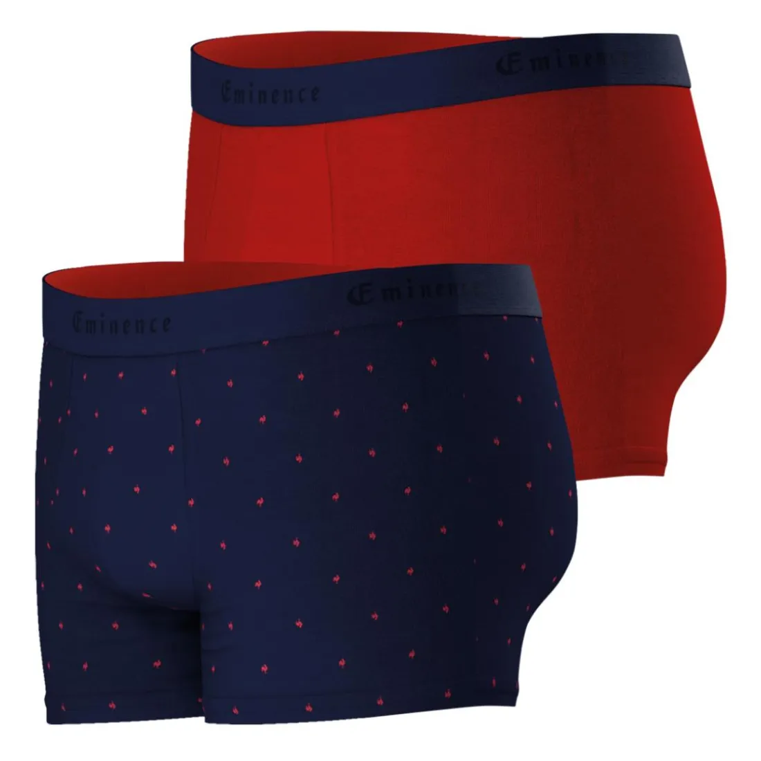 Lot de 2 boxers homme Fait en France Eminence rouge