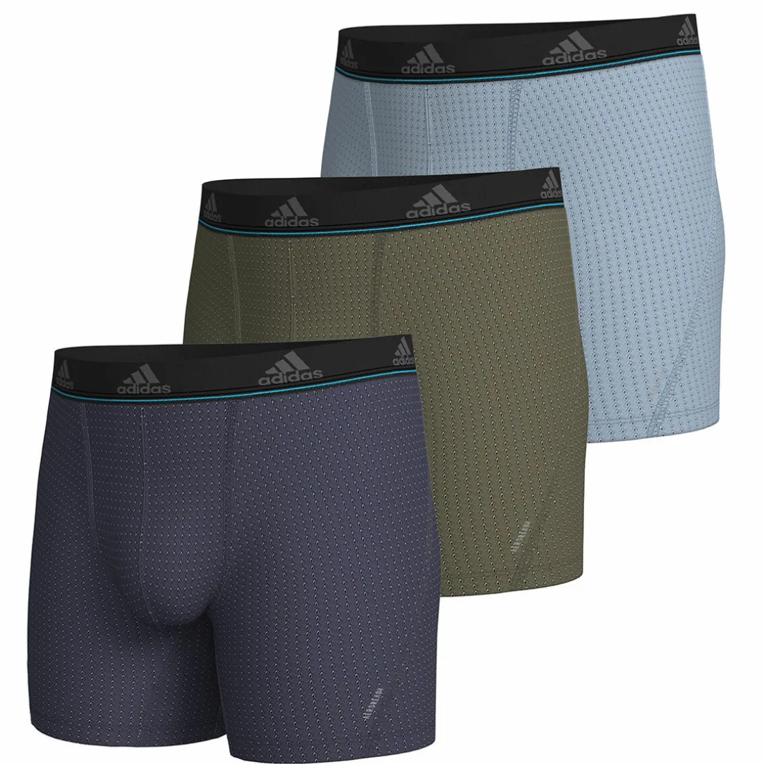 Lot de 3 boxers homme Micro Mesh Adidas gris