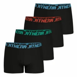 Lot de 4 boxers My Petits Prix noir en coton pour homme