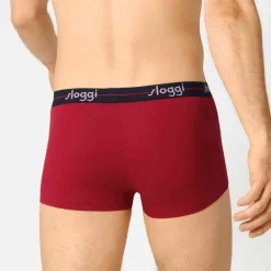 Lot de 2 Boxers rouge et noir courts Homme Multicolore
