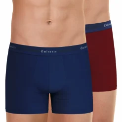 Lot de 2 boxers Tailor rouge en coton pour homme