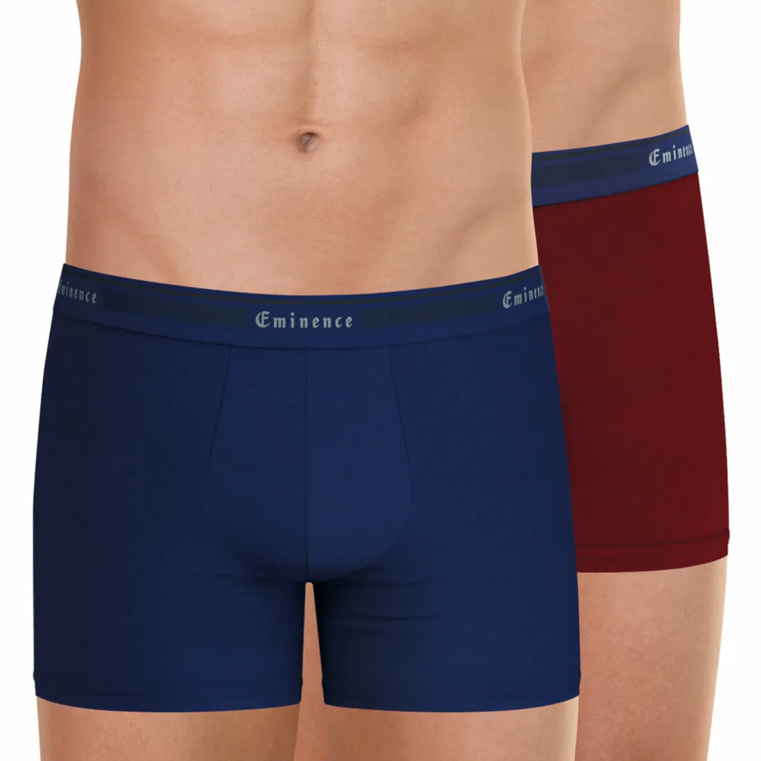 Lot de 2 boxers Tailor rouge en coton pour homme