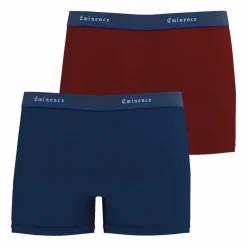 Lot de 2 boxers Tailor rouge en coton pour homme