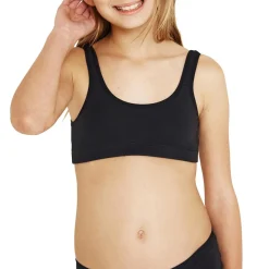 Lot de 2 brassières fille Ecopack Mode Girl by Noir en coton